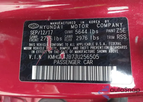 2018 Genesis G80 3.3T Sport from USA, damaged, VIN KMHGN4JB7JU256505